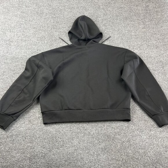 Uniqlo Black Full-Zip Hoodie With Drawstrings Size L - Picture 4 of 10